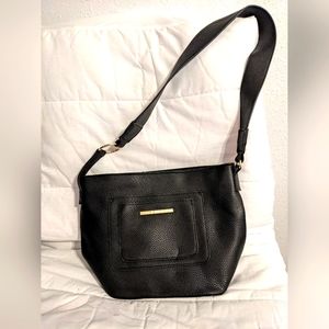 Steve Madden Black Textured Shoulder Bag